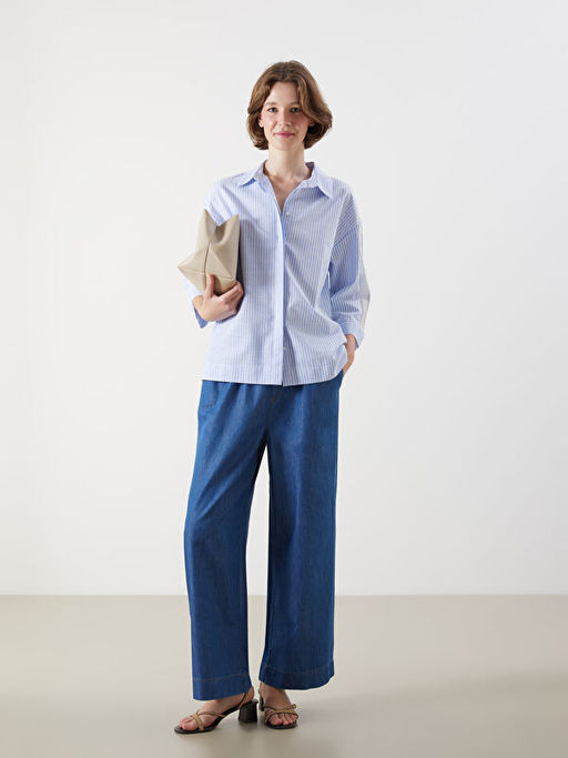 ?izgili Dantel Detayl? Kad?n G?mlek