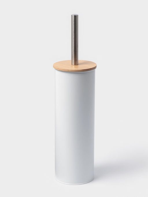 Ёршик для унитаза SAVANNA BAMBOO, 9.5×38 см, белый