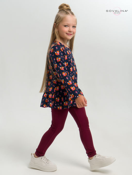 Костюм Алиса лисята на синем-марсала - Sovalina фото 19