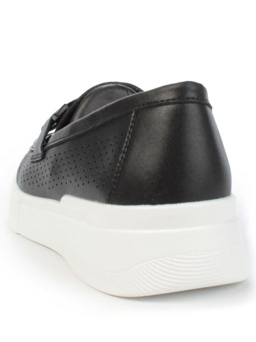 03-YD13-3D BLACK/WHITE Полуботинки женские (натуральная кожа)