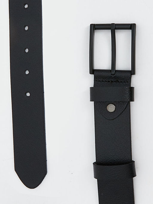 Deri G?r?n?ml? Erkek Kemer