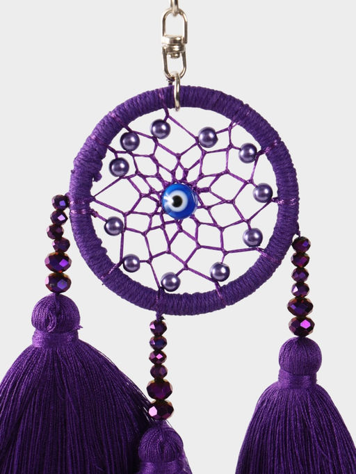 Брелок «Ловец снов», 17 см, фиолетовый