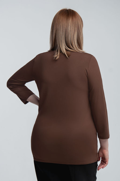 Арт.12601/4 Лонгслив женский 50-58 (5 шт) Цвет:коричневый - Калинка фото 5