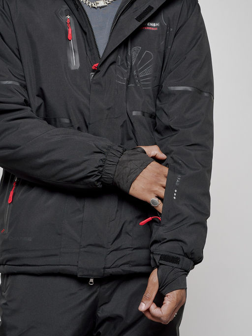 Горнолыжный костюм мужской зимний черного цвета 6306Ch - Leifensh фото 9