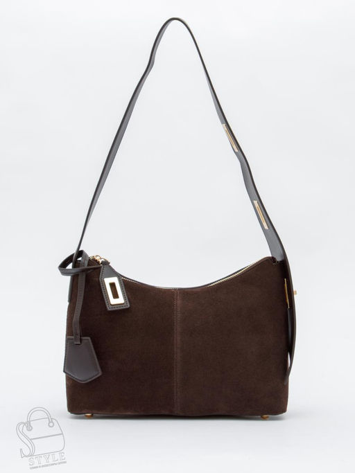 Сумка женская кожаная 1110M coffee Polina&Eiterou