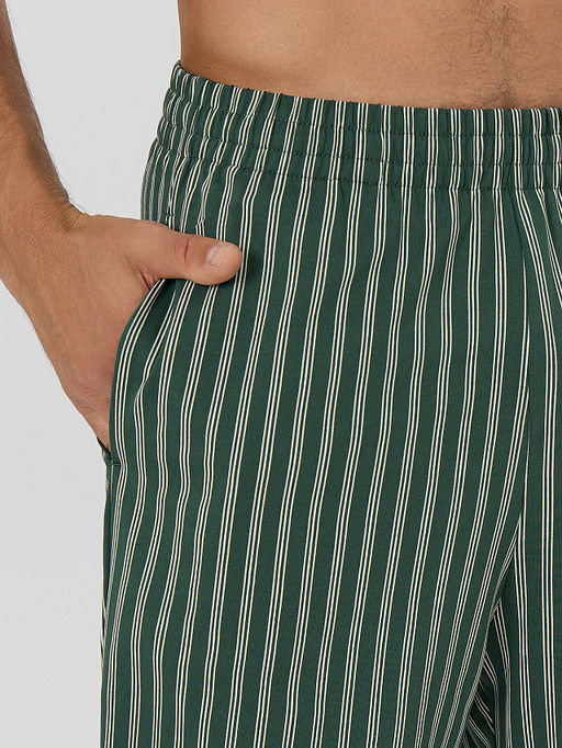 Шорты мужские домашние зеленые в полоску - Mark formelle фото 4