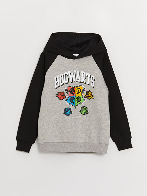 Harry Potter Bask?l? Uzun Kollu Erkek ?ocuk Hoodie