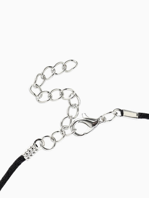 Цена за 10 шт. Шнурок нейлоновый d=1.5 мм, 43 см + удлинитель, чёрный