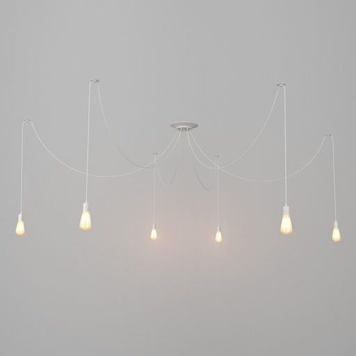 Светильник BayerLux «Паук», 6×40 Вт, E27, белый