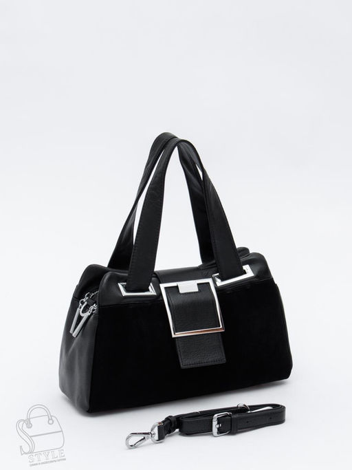 Сумка женская кожаная 1917-1YF black Polina&Eiterou