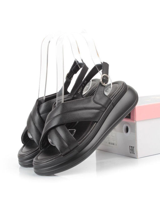 08-PEE37-2 BLACK Босоножки женские (натуральная кожа) - Фабричный китай фото 13