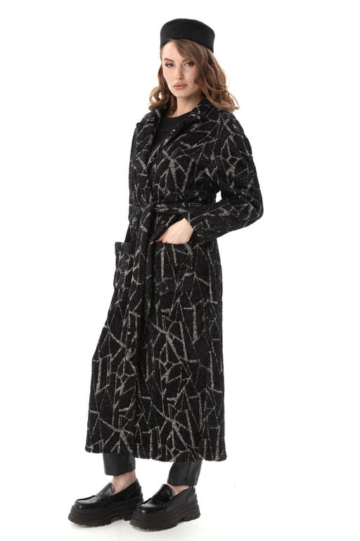 Костюм NIKVA н1003-1 чёрная геометрия и чёрный  фото 9