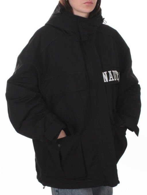 3101 BLACK Куртка демисезонная женская (100 гр. холлофайбер)