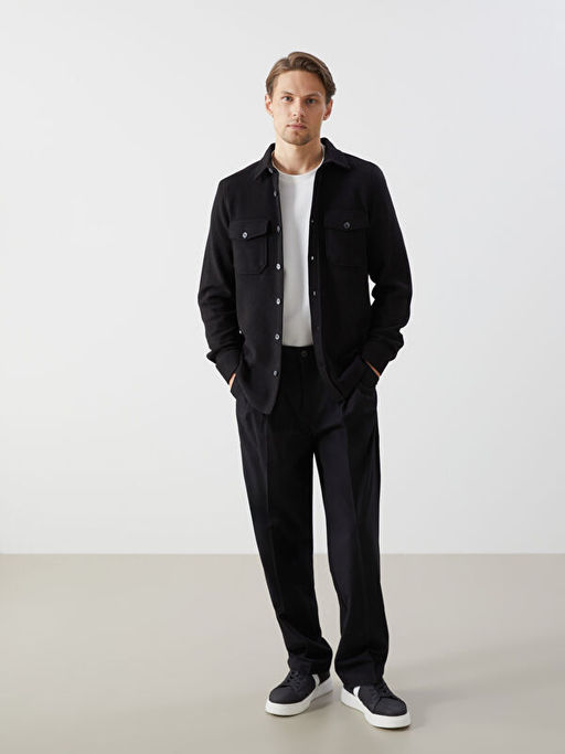 Regular Fit Uzun Kollu Erkek G?mlek Ceket