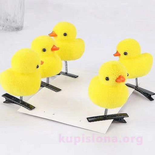 Заколка для волос Цыпленок