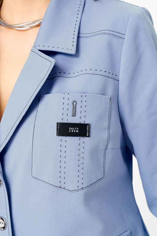 Костюм Aira Style 24139 серо-голубой