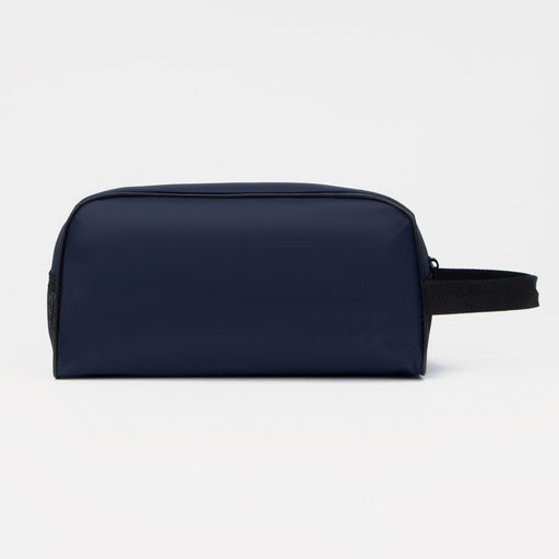 Косметичка на молнии с ручкой, объёмная, большая, тёмно-синяя - Simaland фото 2