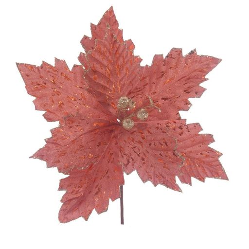 Цветок искусственный "Пуансеттия", L30 W30 H34 см