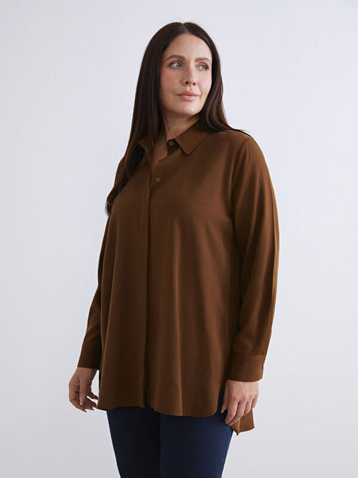 Modal Kar???ml? Kad?n G?mlek Tunik