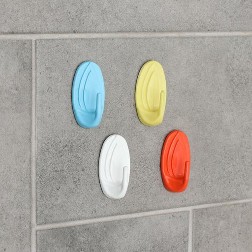 Цена за 50 шт. Крючок самоклеящийся «Овал», МИКС