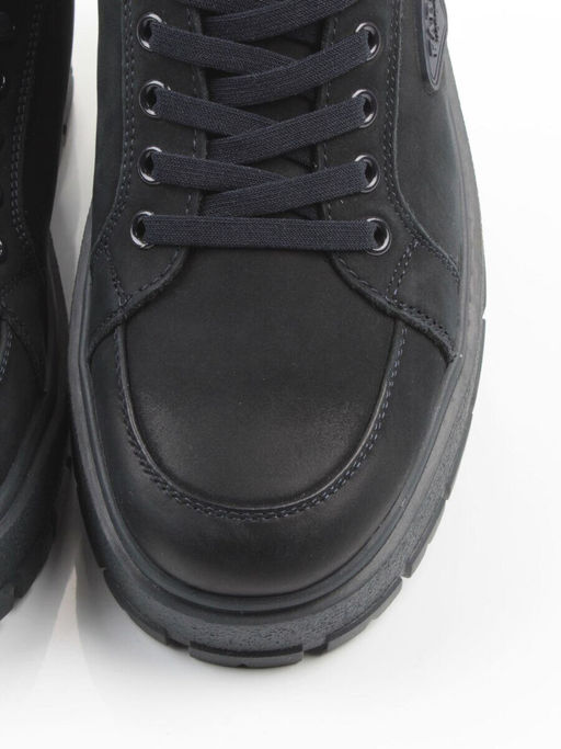 05-AW1002-6M DK. BLUE Ботинки зимние мужские (натуральная кожа, натуральный мех)