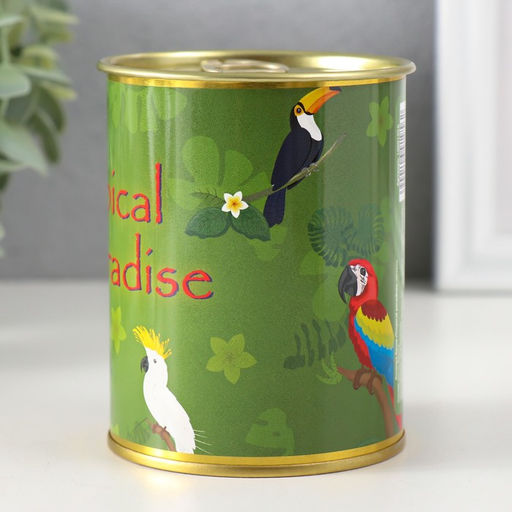 Копилка для денег «Банка. Tropical paradise», металл