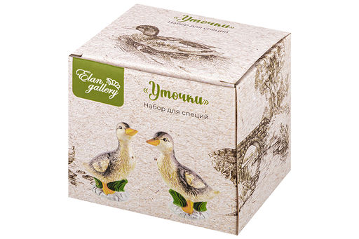 Набор д/специй 2 пр. 10*9,5*10,5 см Уточки - Elan gallery фото 6