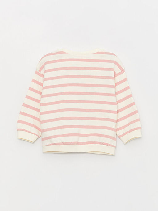 Bisiklet Yaka Uzun Kollu Minnie Mouse Bask?l? K?z Bebek Sweatshirt - Waikiki фото 3