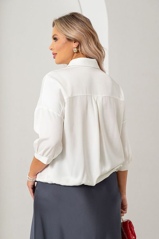 Блузка МД-24-16 тофу - Took a look фото 4