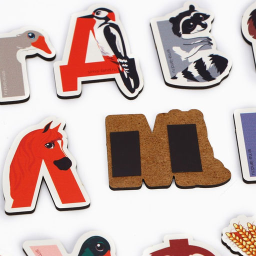 Магнитые буквы Веселый алфавит - Лесная мастерская фото 5