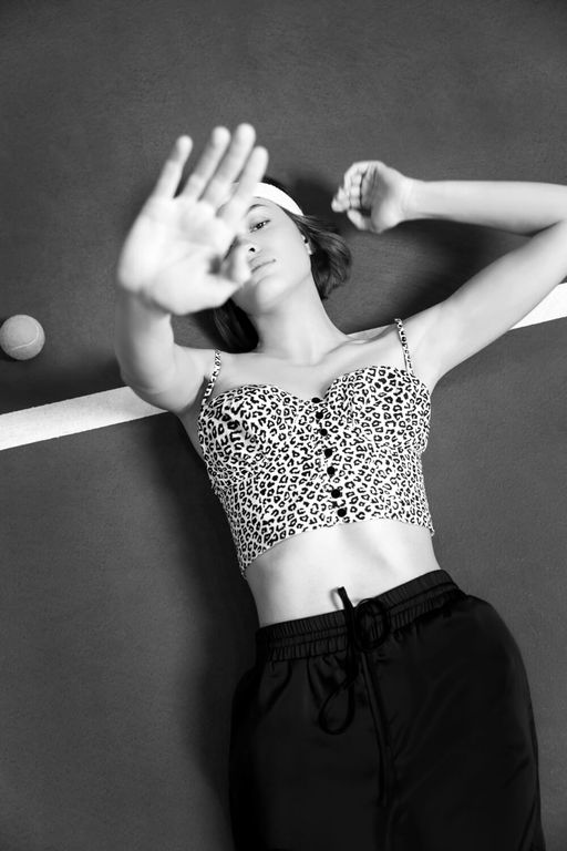 Блузка-топ с леопардовым принтом - Incity фото 2