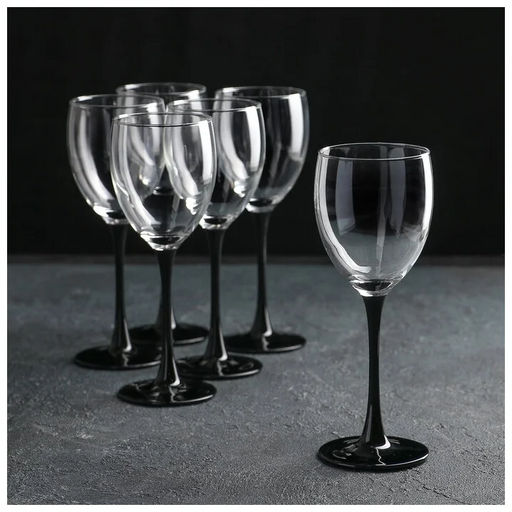 Набор фужеров (бокалов) для вина ДОМИНО 6шт 250мл арт.H8169 /Люминарк/ - Luminarc фото 7