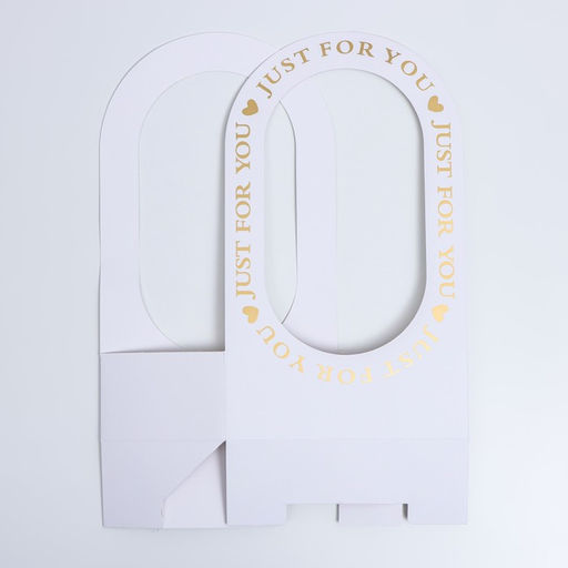 Коробка-переноска для цветов Для тебя 22 12 38 см, белая - Simaland фото 4