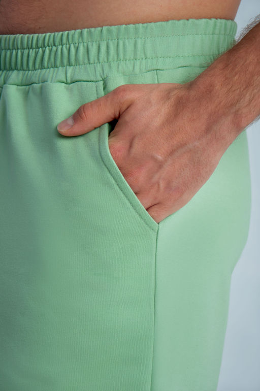 Арт. 63612 Комплект с шортами мужской 48-56 (5 шт) Цвет:верх-салатовый,низ-салатовый - Идеал фото 7