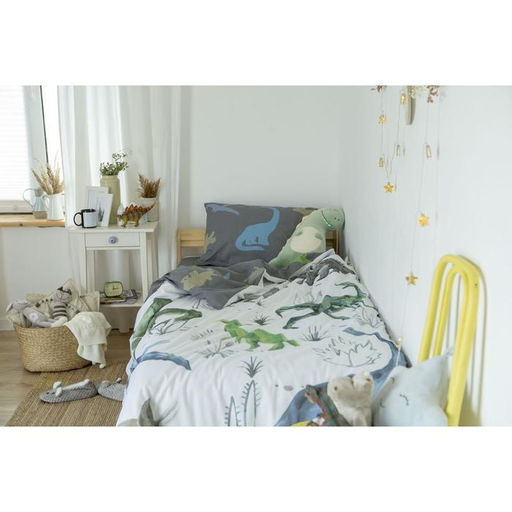 Постельное белье Этель 1,5 сп Just dino 143х215 см, 150х214 см, 50х70 см -1 шт  фото 7