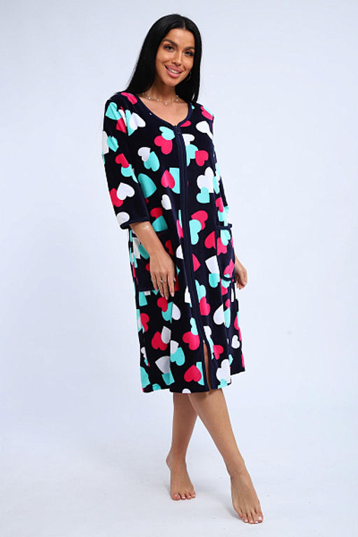 Халат велюровый на молнии (941-6) - Плиона фото 155