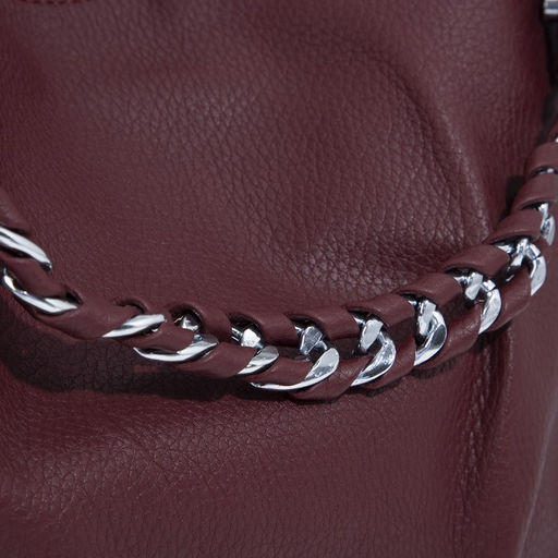 Сумка-мешок на молнии, цвет бордовый - Simaland фото 4