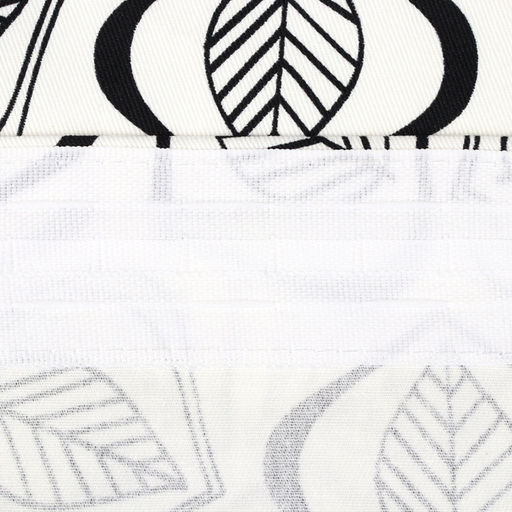 Шторы для кухни Этель Leaves, 149×180 см - 2 шт., подхваты - 2 шт., 100% хлопок