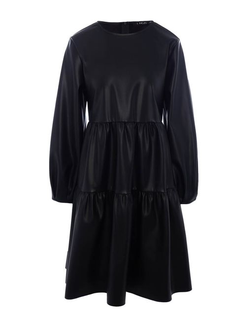 Платье из эко-кожи (без воротничка) - Incity фото 4