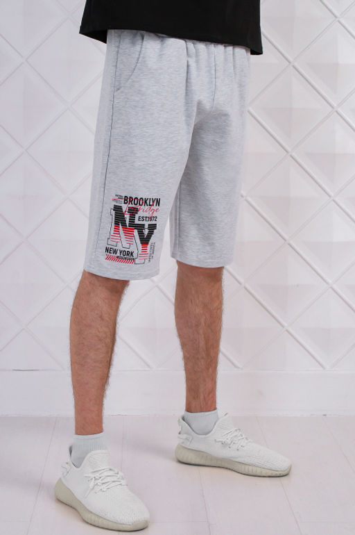 Арт. 6379 Шорты мужские 46-54 (5 шт) Цвет:серый - Идеал фото 3