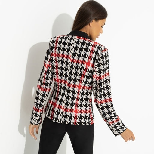 Жакет приталенный с подплечниками Невероятно прекрасна (красный мак) - Charutti фото 5