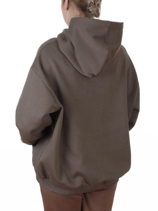 2811 KHAKI Худи унисекс женское (95% хлопок, 5% спандекс)