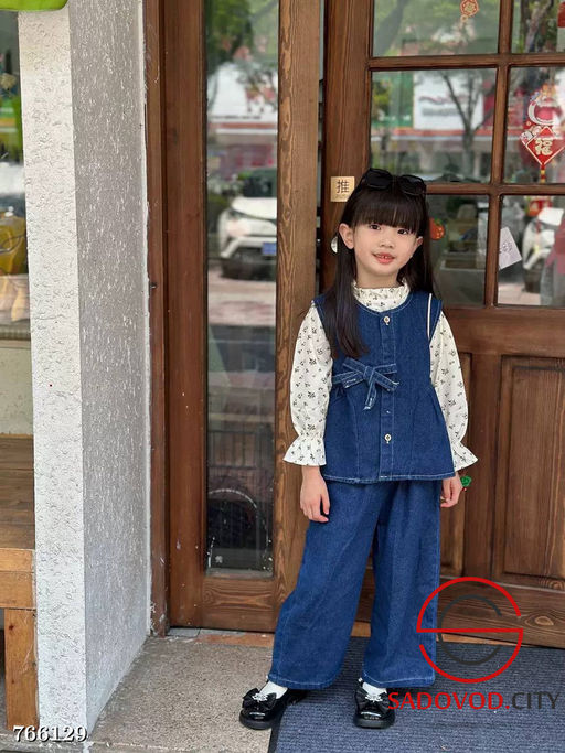 Джинсовый костюм тройка для девочки - Bruno фото 5