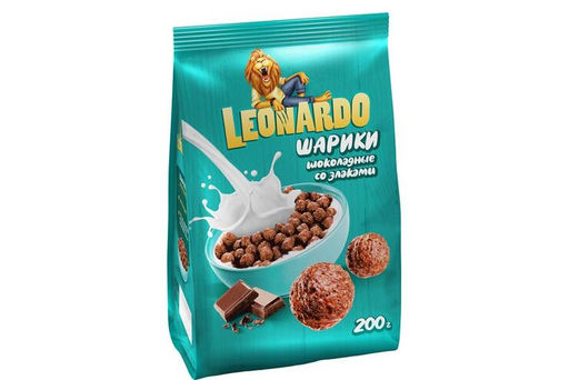 Leonardo, готовый завтрак Шоколадные шарики, 200 г фото 2