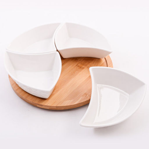 60320 Менажница 4 секции с подставкой LR (х16) - Mayer&boch фото 9