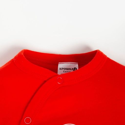 Комбинезон Крошка Я Happy winter, рост 68-74 см, красный  фото 2