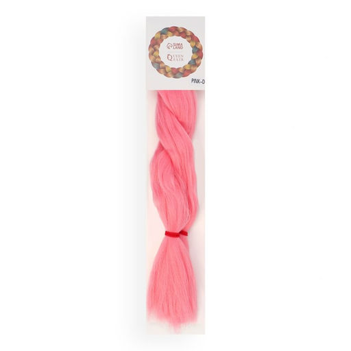 SOFT DREADS Канекалон однотонный, гофрированный, 60 см, 100 гр, цвет розовый(#PINK) - Queen fair фото 3