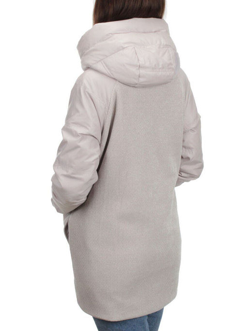 2348 BEIGE Куртка демисезонная женская (тинсулейт) - Фабричный китай фото 4
