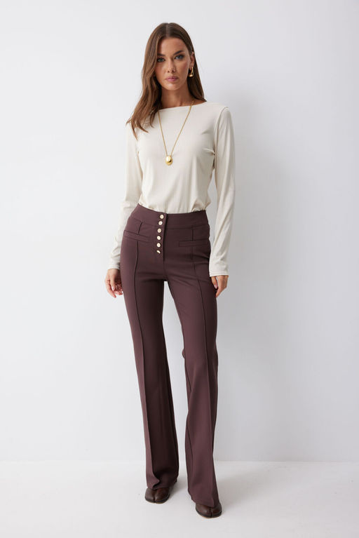 Брюки LYUSHe 4222 коричневый  фото 6
