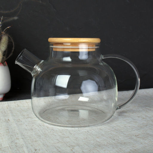 Чайник заварочный 1100 мл / G125-21 /уп 48/ крышка бамбуковая - Галеонтрейд фото 5